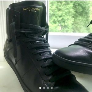 yves saint laurent high top sneakers